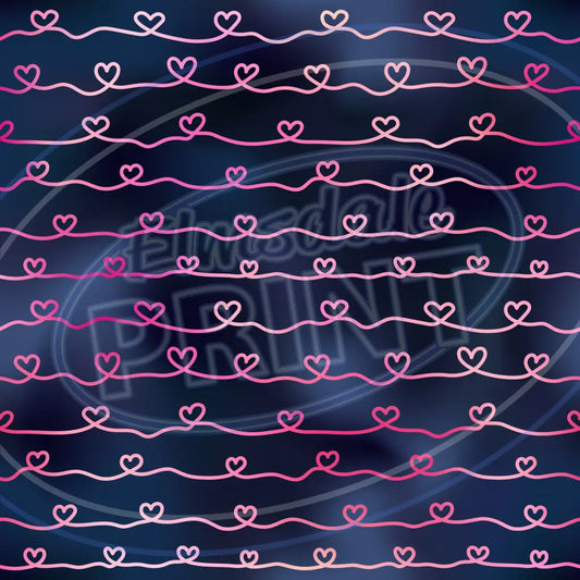 Navy Blush 002 Printed Pattern Vinyl