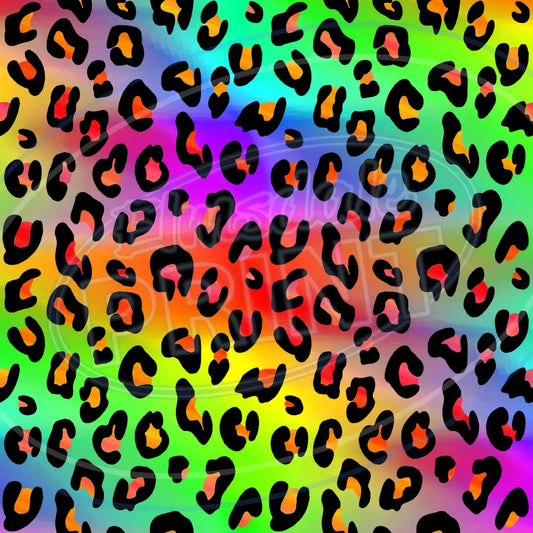 Neon Leopard 001 Printed Pattern Vinyl