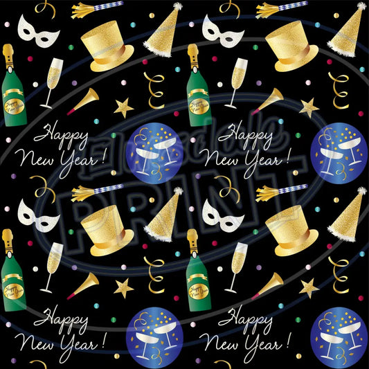 New Years Eve 005 Printed Pattern Vinyl