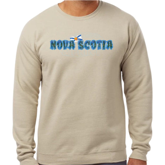 Nova Scotia Tartan Flag: Sweatshirts - Sand / S