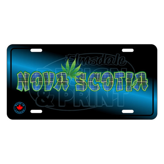 Nova Scotia Tartan Leaf: License Plates - 6’’ x 12’’ Aluminum License Plate