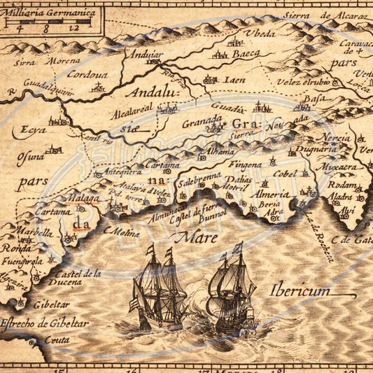 Old World Maps 016 Printed Pattern Vinyl