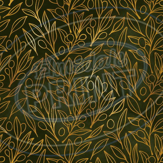 Olive Gold 001 Printed Pattern Vinyl