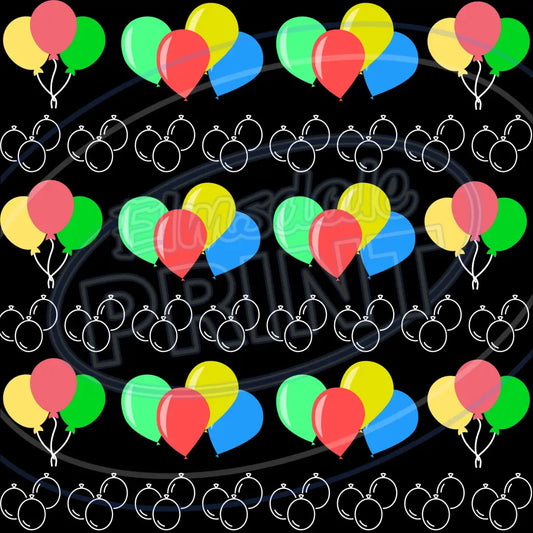 Party Balloons 004 Printed Pattern Vinyl