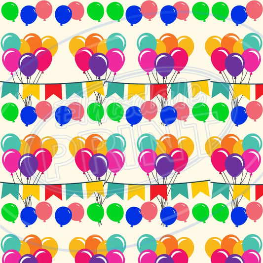Party Balloons 006 Printed Pattern Vinyl