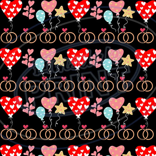 Party Balloons 009 Printed Pattern Vinyl