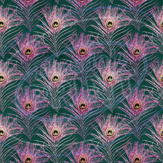 Peacock Feathers 004 Printed Pattern Vinyl