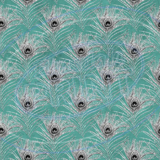 Peacock Feathers 007 Printed Pattern Vinyl