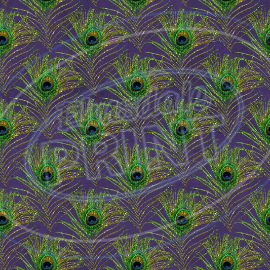 Peacock Feathers 020 Printed Pattern Vinyl