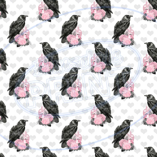 Pink Black Goth 009 Printed Pattern Vinyl