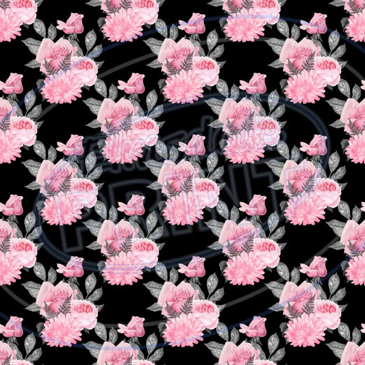 Pink Black Goth 018 Printed Pattern Vinyl