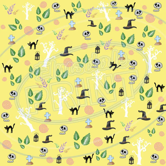 Pumpkin Head 002 Printed Pattern Vinyl