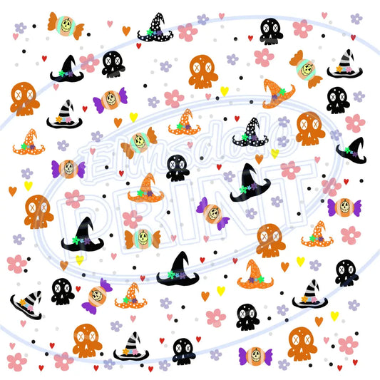 Pumpkin Head 006 Printed Pattern Vinyl