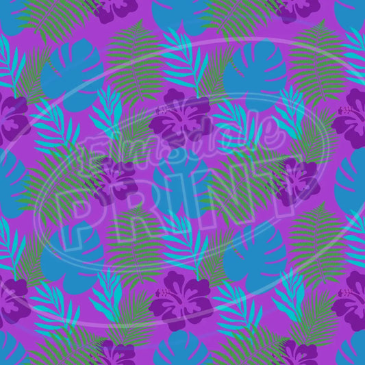 Purple Tropics 016 Printed Pattern Vinyl
