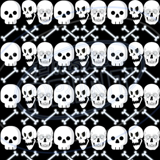 Rack Of Bones 007 Printed Pattern Vinyl