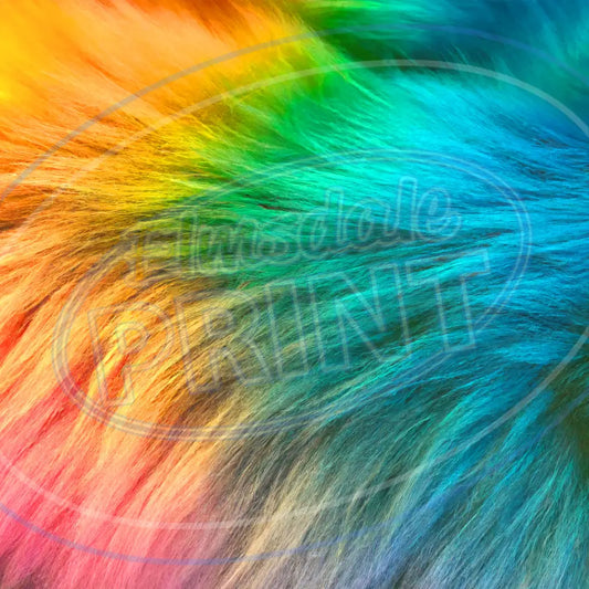 Rainbow Fur 001 Printed Pattern Vinyl