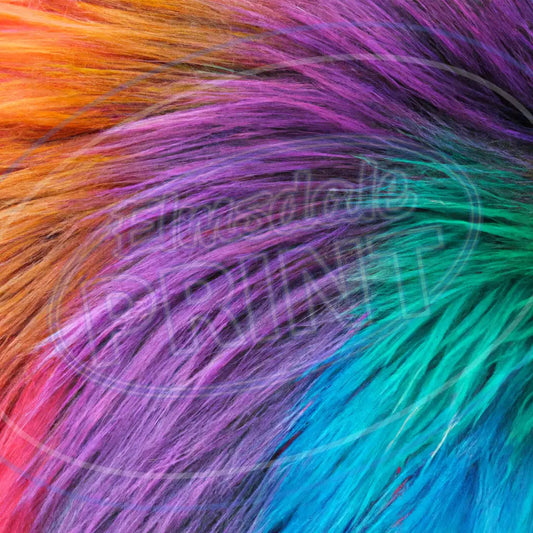 Rainbow Fur 004 Printed Pattern Vinyl