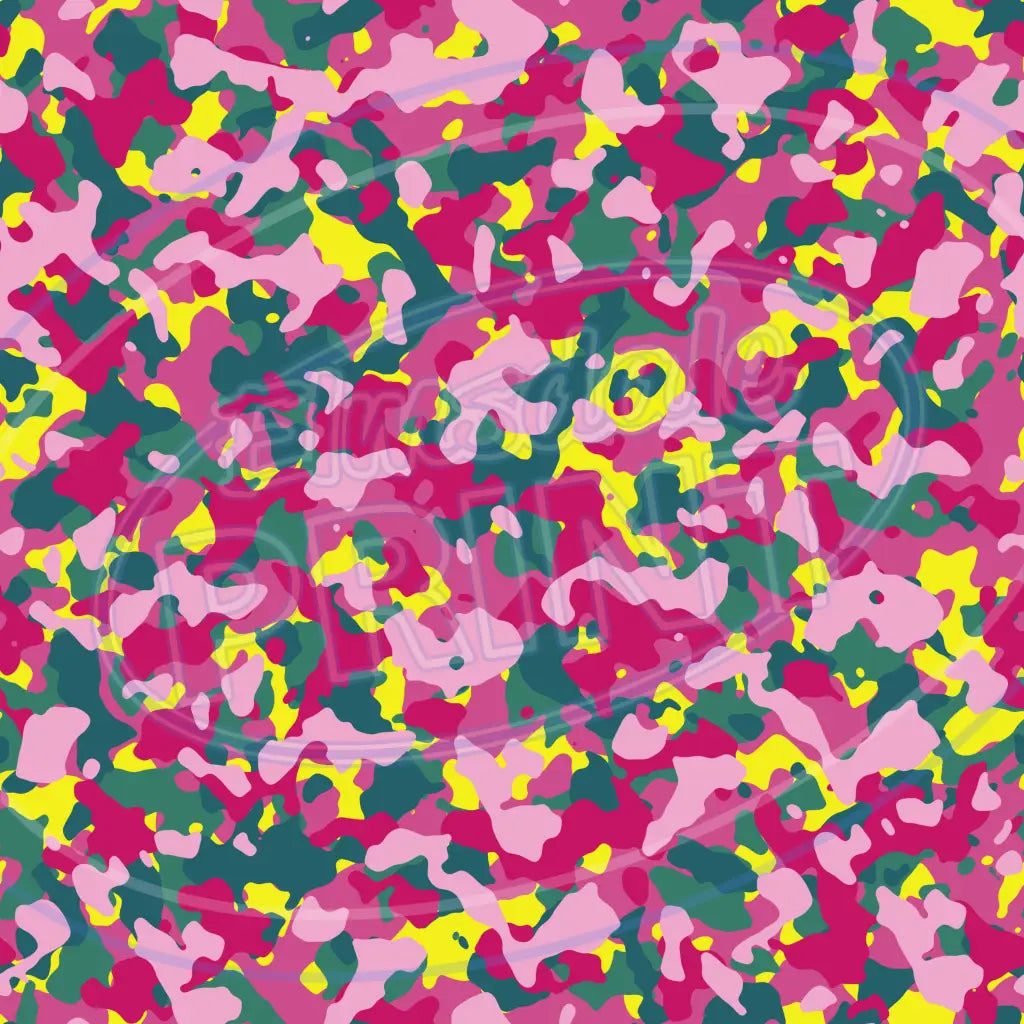Rave Camo 008 Printed Pattern Vinyl