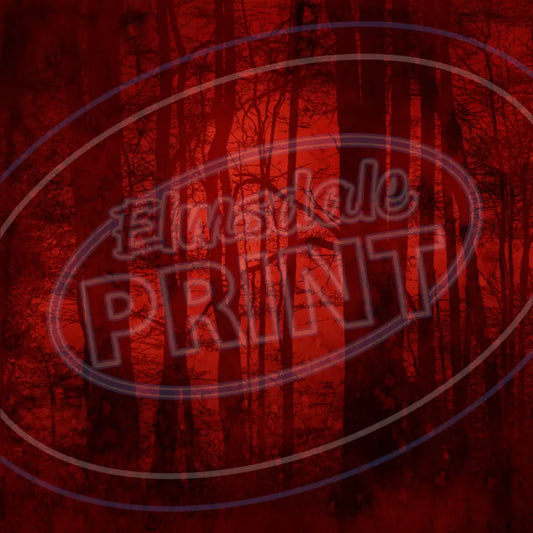 Red Goth Forest 002 Printed Pattern Vinyl