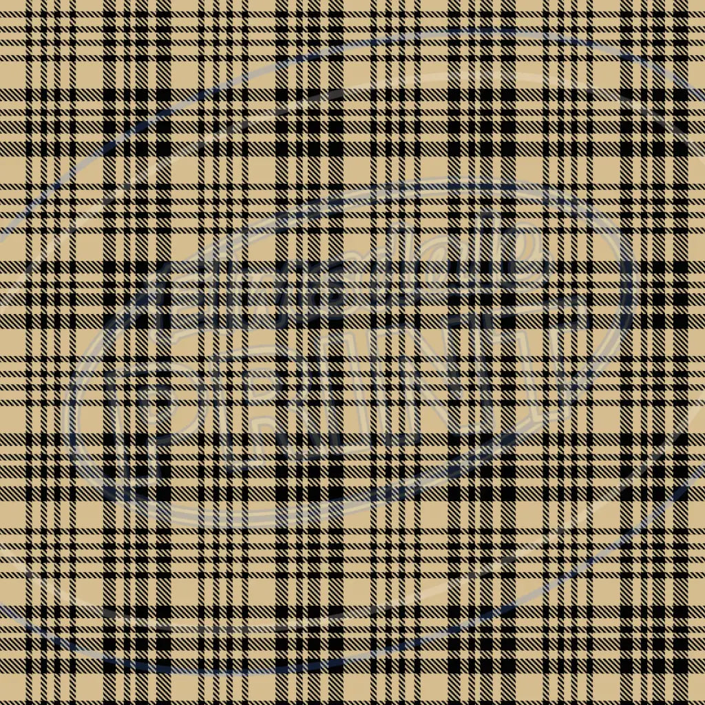 Red & Tan Plaid 003 Printed Pattern Vinyl