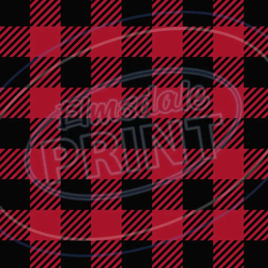 Red & Tan Plaid 004 Printed Pattern Vinyl
