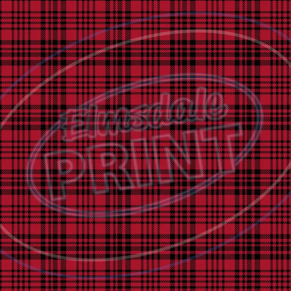 Red & Tan Plaid 008 Printed Pattern Vinyl