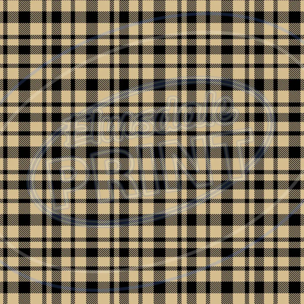 Red & Tan Plaid 009 Printed Pattern Vinyl