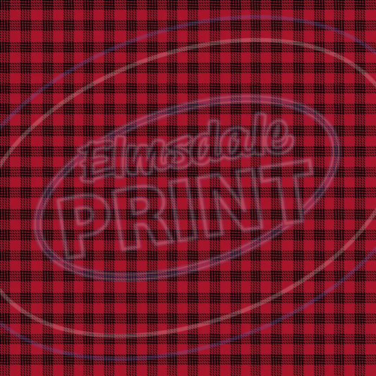 Red & Tan Plaid 014 Printed Pattern Vinyl