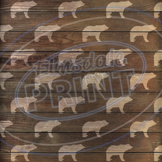 Rustic Lumberjack 002 Printed Pattern Vinyl