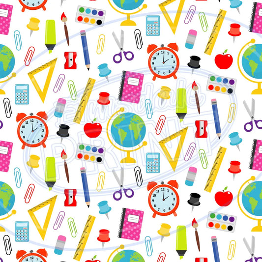 School Supplies 001 Printed Pattern Vinyl