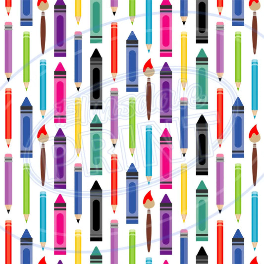 School Supplies 009 Printed Pattern Vinyl