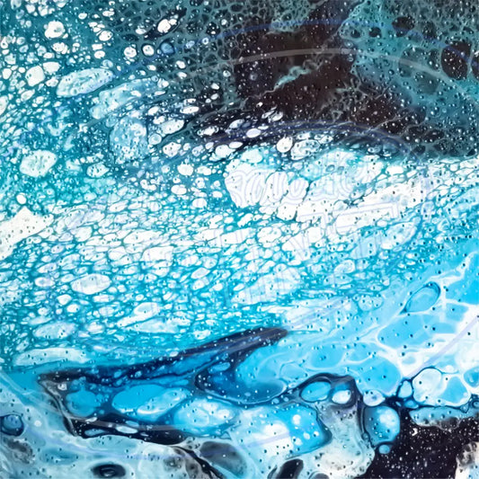 Sea Foam Pour 001 Printed Pattern Vinyl