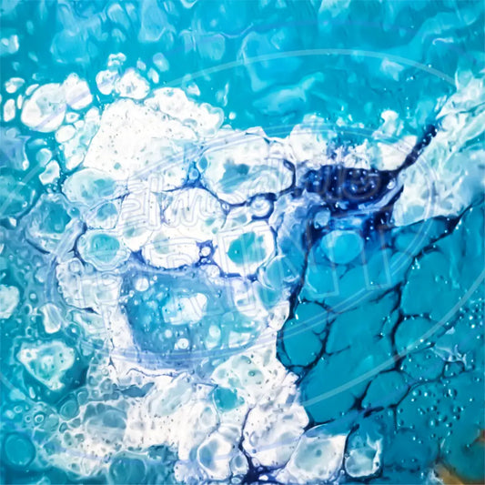 Sea Foam Pour 005 Printed Pattern Vinyl