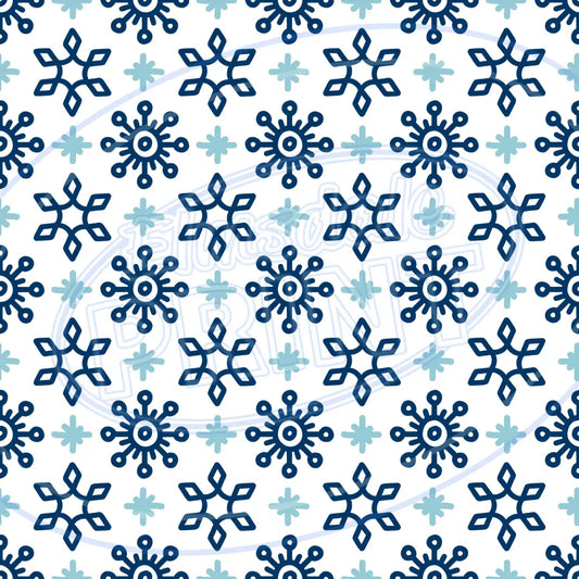 Snowflake Shimmer 009 Printed Pattern Vinyl