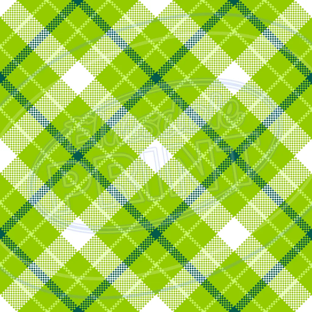 St. Pattys Plaid 005 Printed Pattern Vinyl
