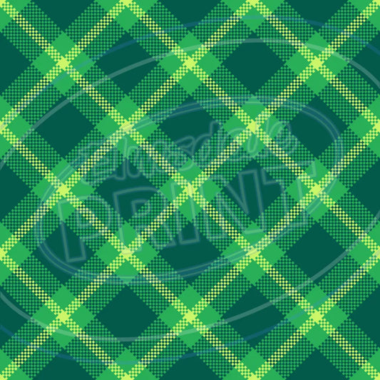 St. Pattys Plaid 014 Printed Pattern Vinyl