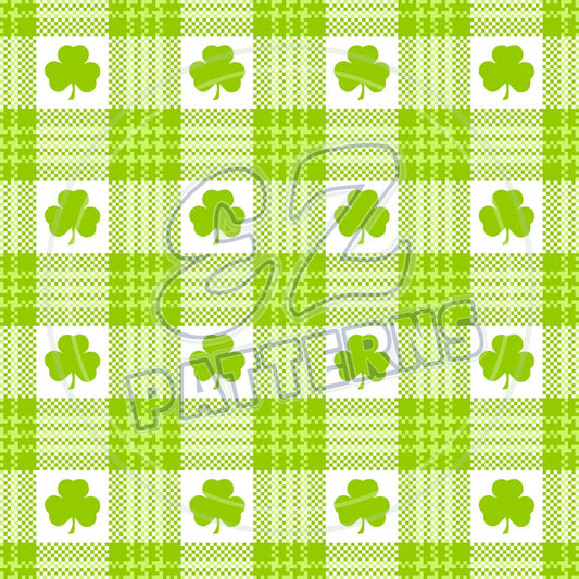 St. Pattys Plaid 017 Printed Pattern Vinyl
