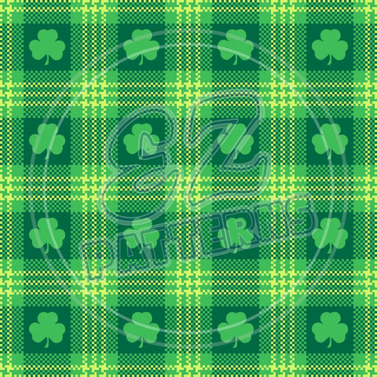 St. Pattys Plaid 018 Printed Pattern Vinyl