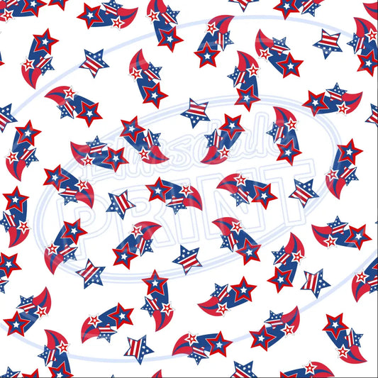 Stars & Stripes 007 Printed Pattern Vinyl