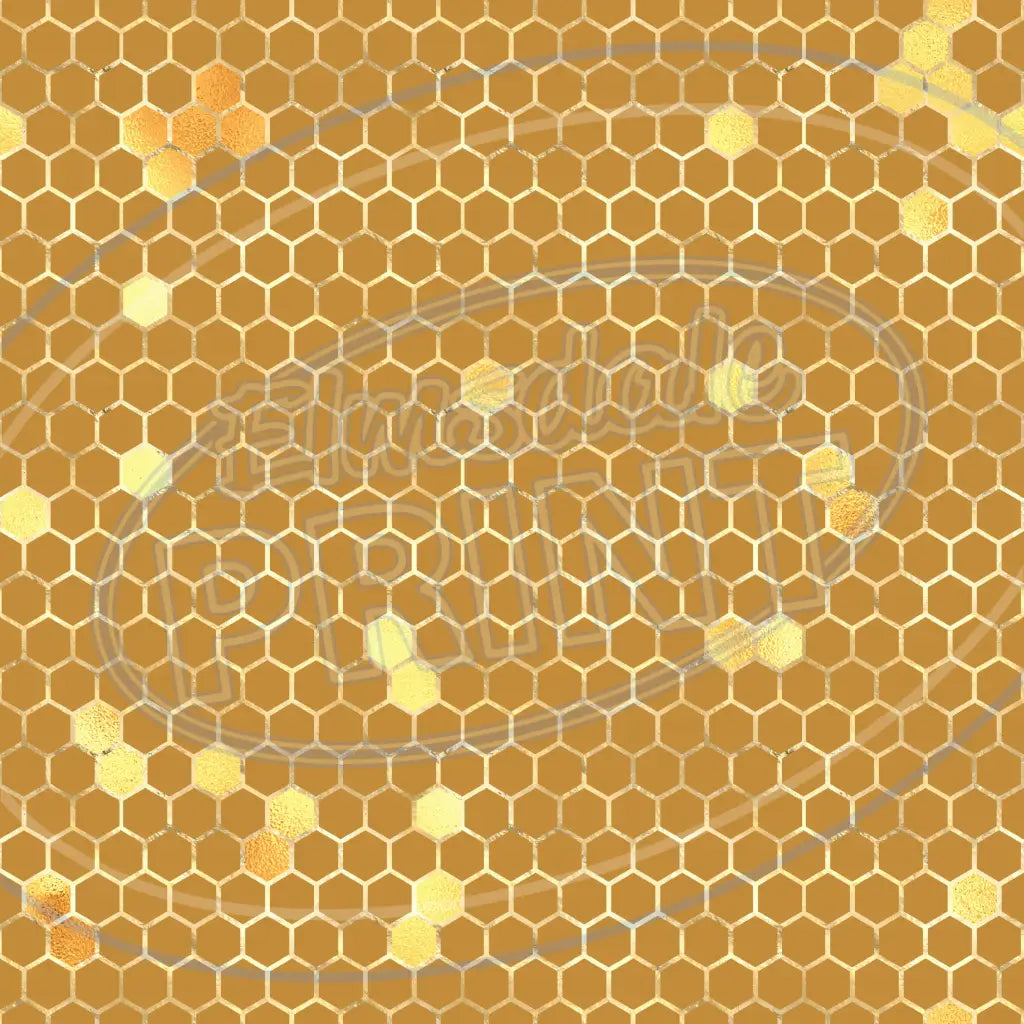 Sunflower Bees 009 Printed Pattern Vinyl