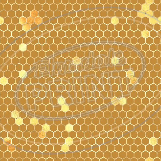 Sunflower Bees 009 Printed Pattern Vinyl