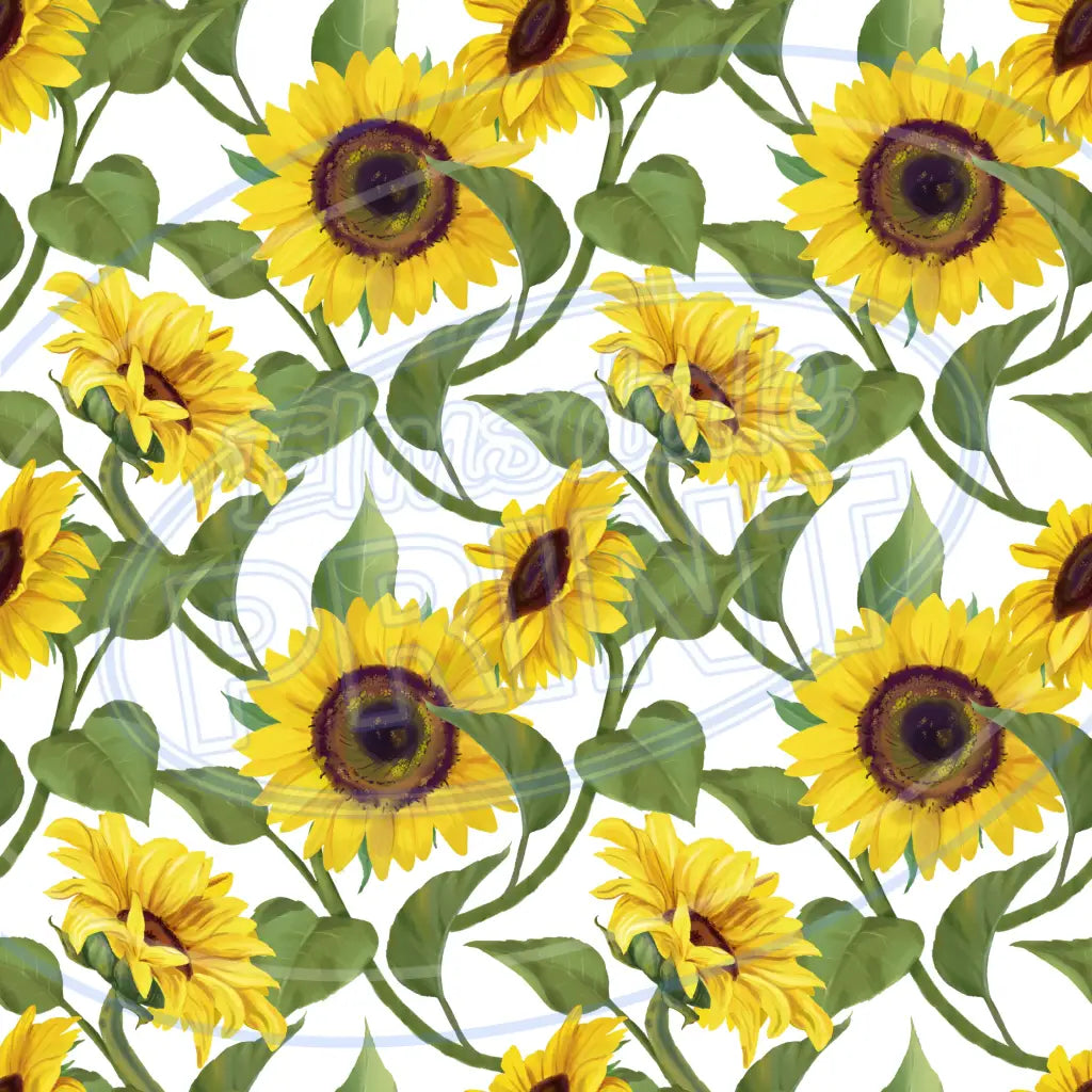 Sunny Sunflower 001 Printed Pattern Vinyl