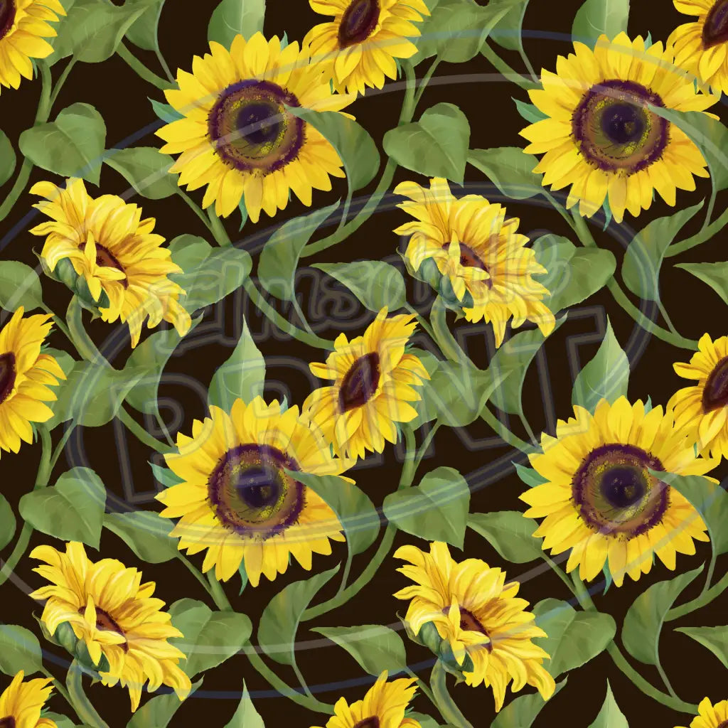 Sunny Sunflower 002 Printed Pattern Vinyl