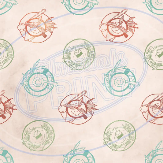 Tea Time 001 Printed Pattern Vinyl