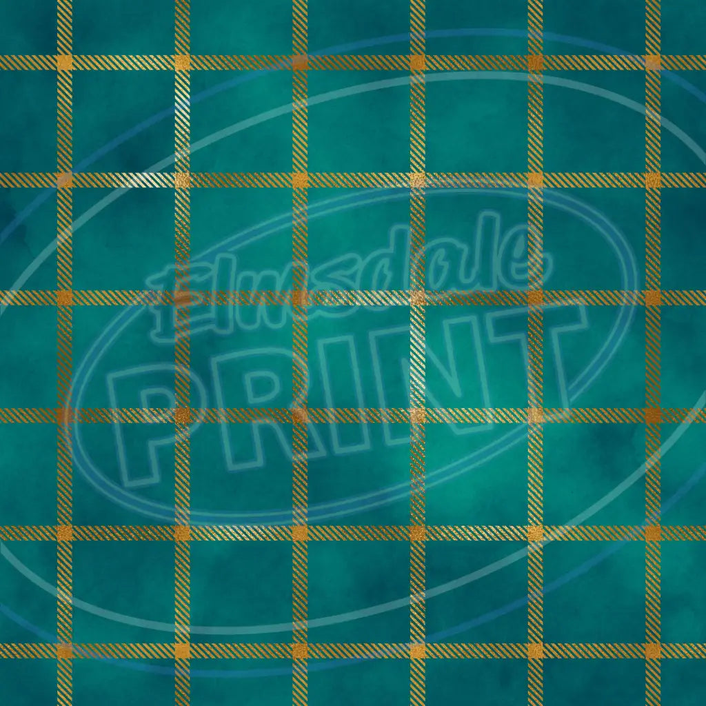 Teal Gold 013 Printed Pattern Vinyl