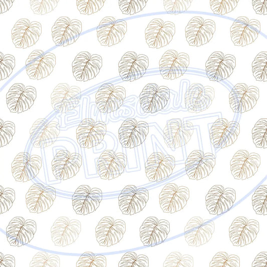 Terra Cotta Leaves 002 Printed Pattern Vinyl