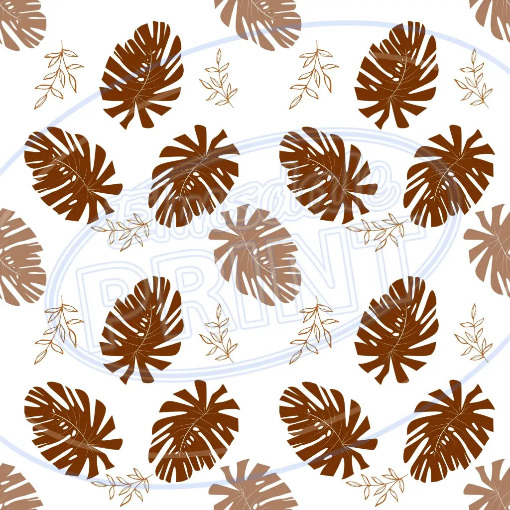 Terra Cotta Leaves 005 Printed Pattern Vinyl