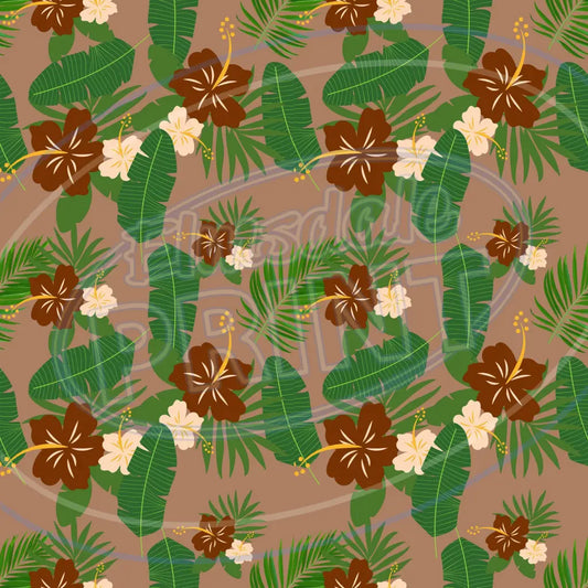 Terra Cotta Leaves 011 Printed Pattern Vinyl