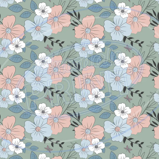 Vintage Bloom 002 Printed Pattern Vinyl
