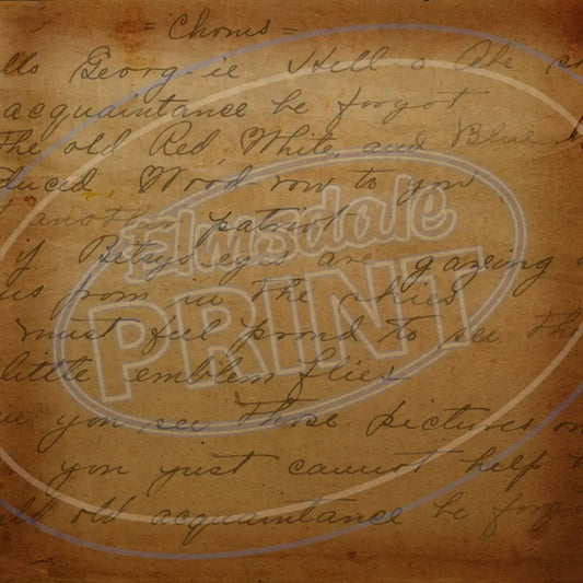 Vintage Handwriting 011 Printed Pattern Vinyl